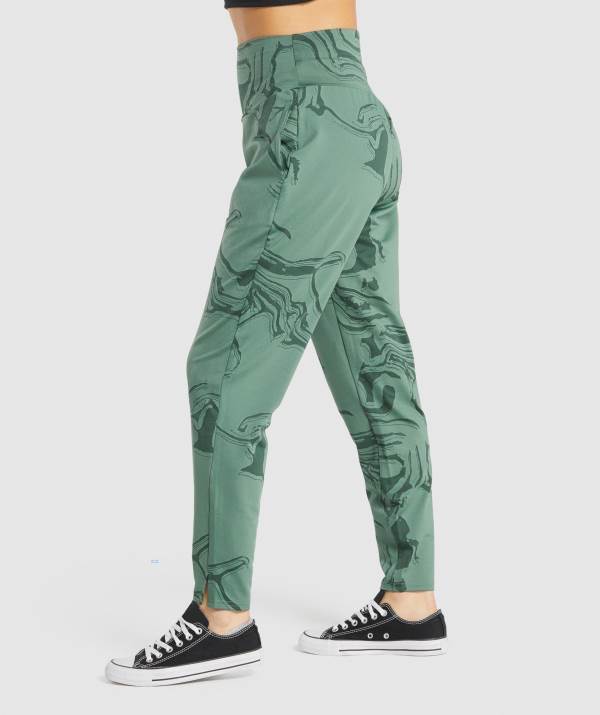 Damske Joggers Gymshark GS Power Bottoms Zelene | TX5981643